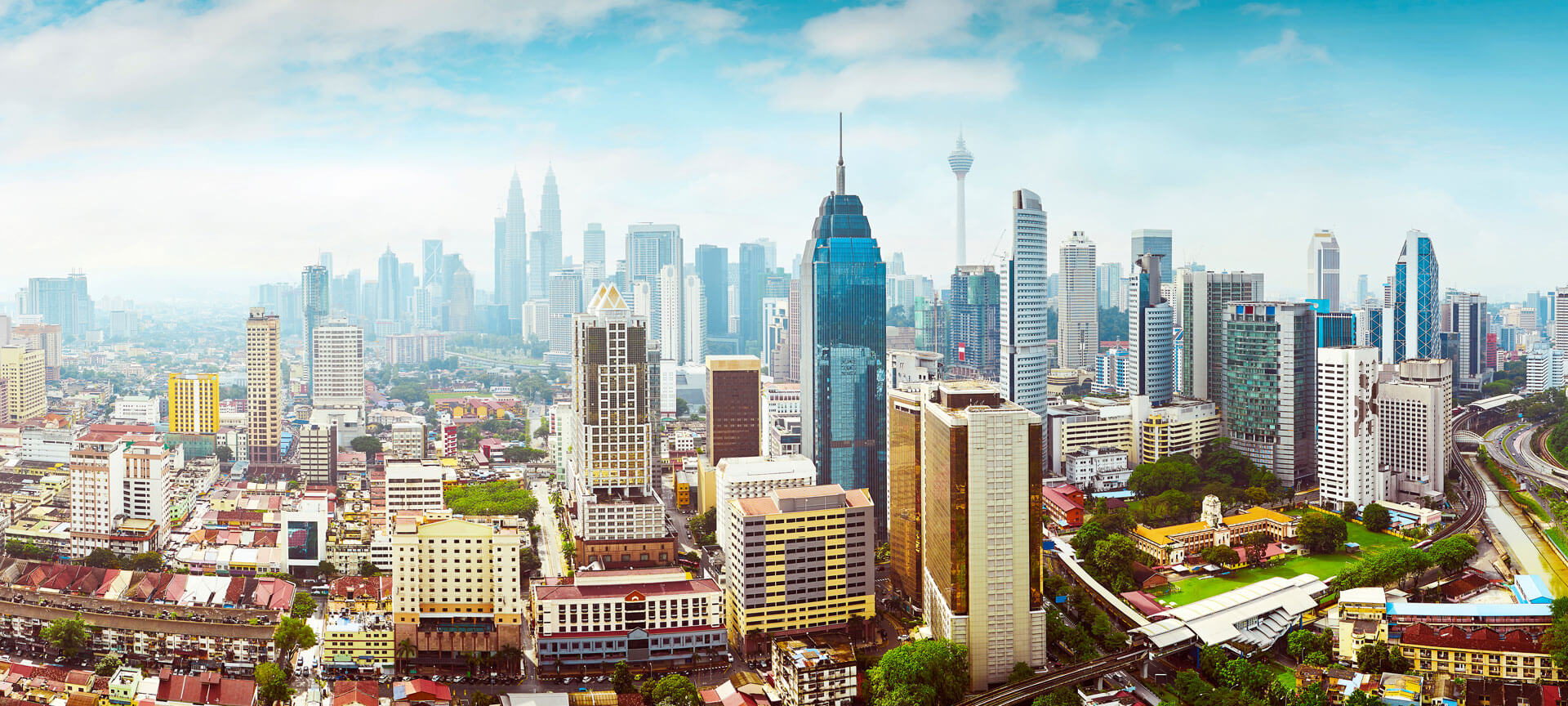 City Skyline Aerial View